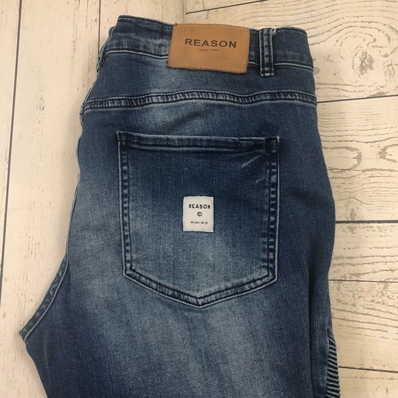 Reason Other - Reason W38 x L32 Distressed Slim Skinny Jeans